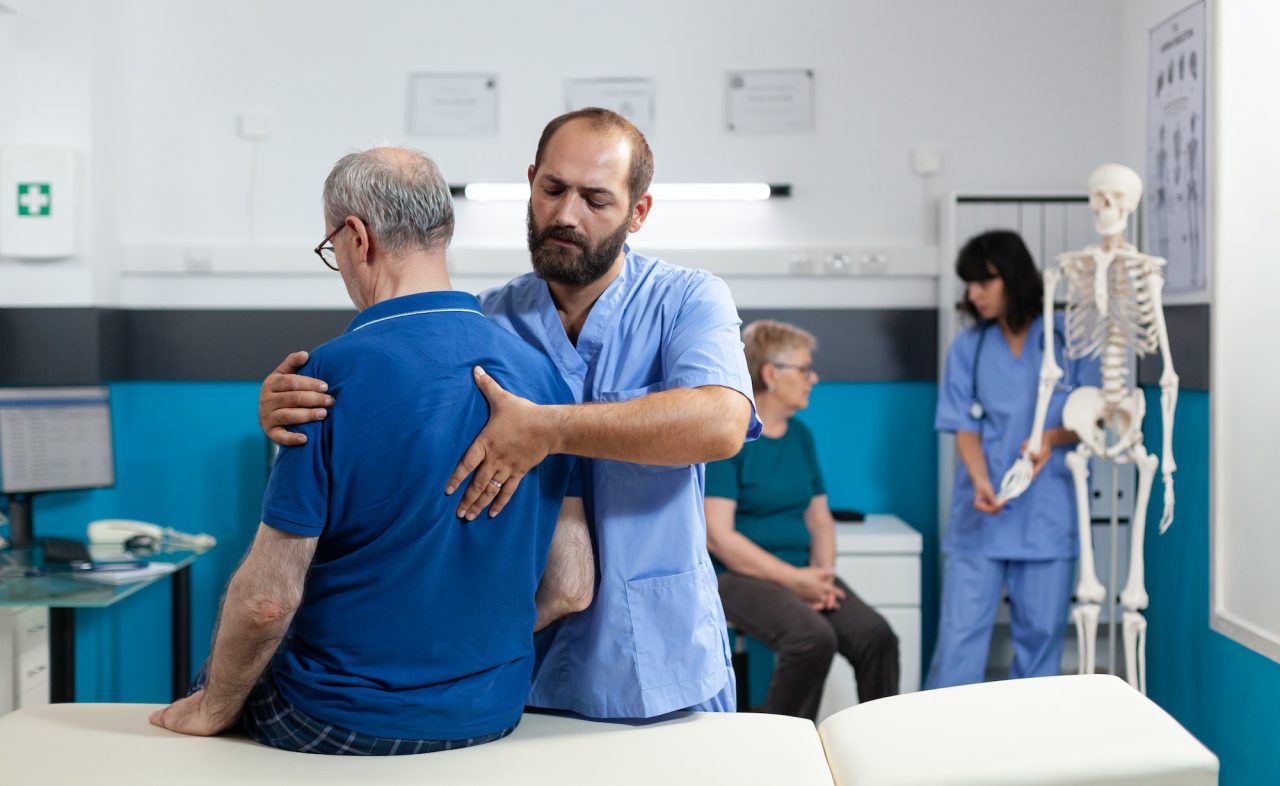 Physiotherapist treating a patient at Beverly Physiotherapy
